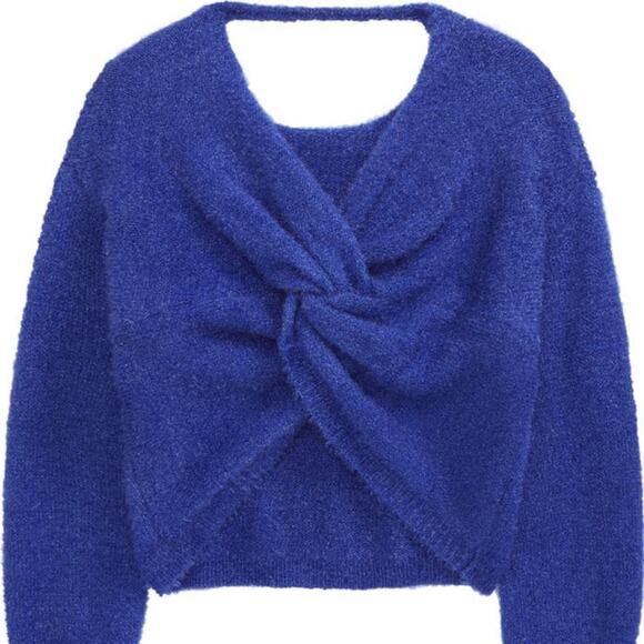 NWT Nordstrom 1901 Girls' Twist Back Sweater, L(10/12) - Picture 2 of 8